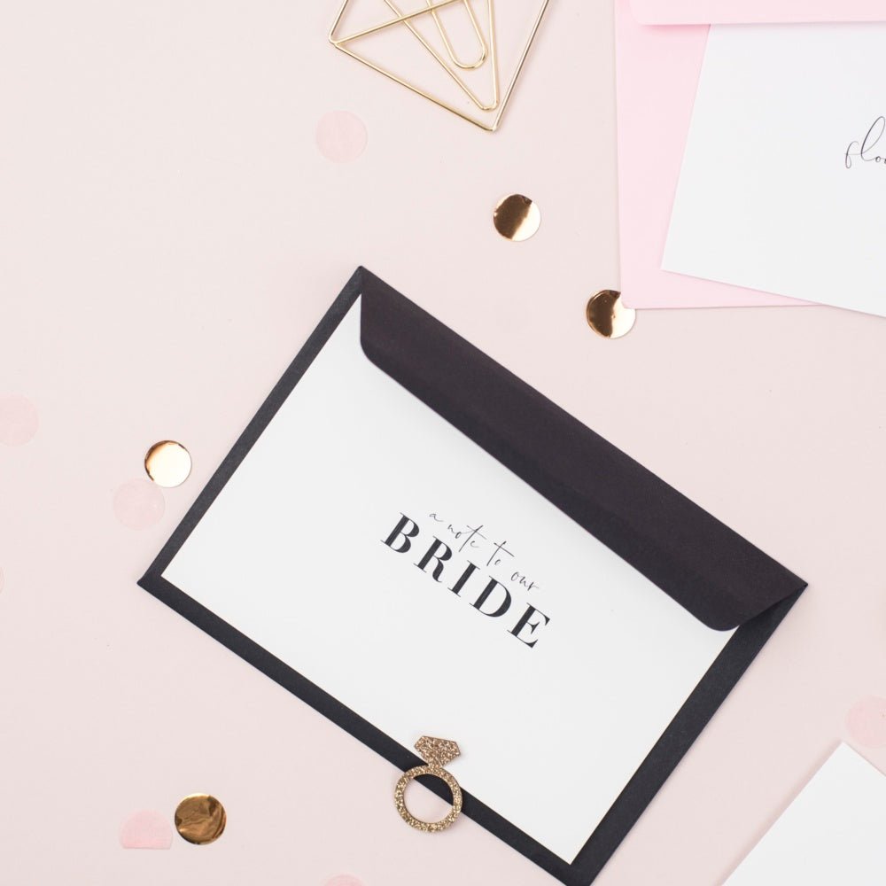 A Note to Our Bride, Card for the Bride - The Hen Planner
