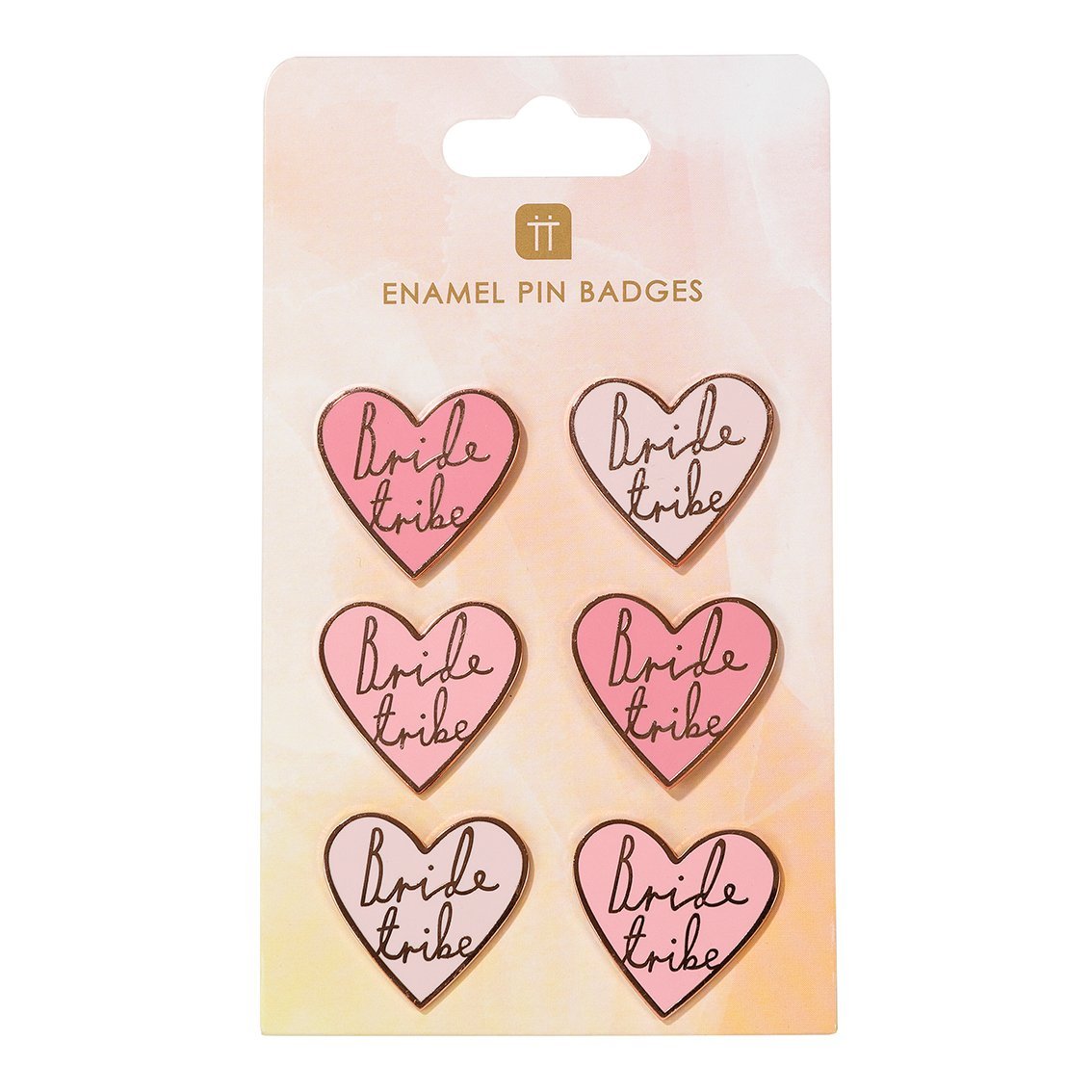 Bride Tribe Enamel Pin Blossom Badges (Pack of 6) - The Hen Planner