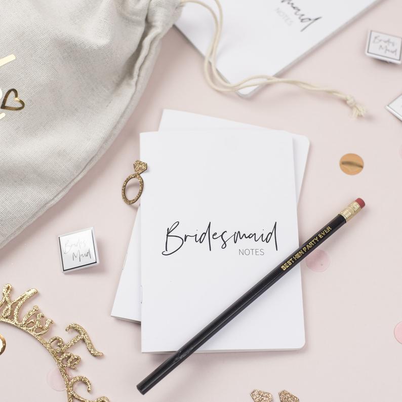 Bridesmaid Notebook, Bridesmaid Proposal - The Hen Planner
