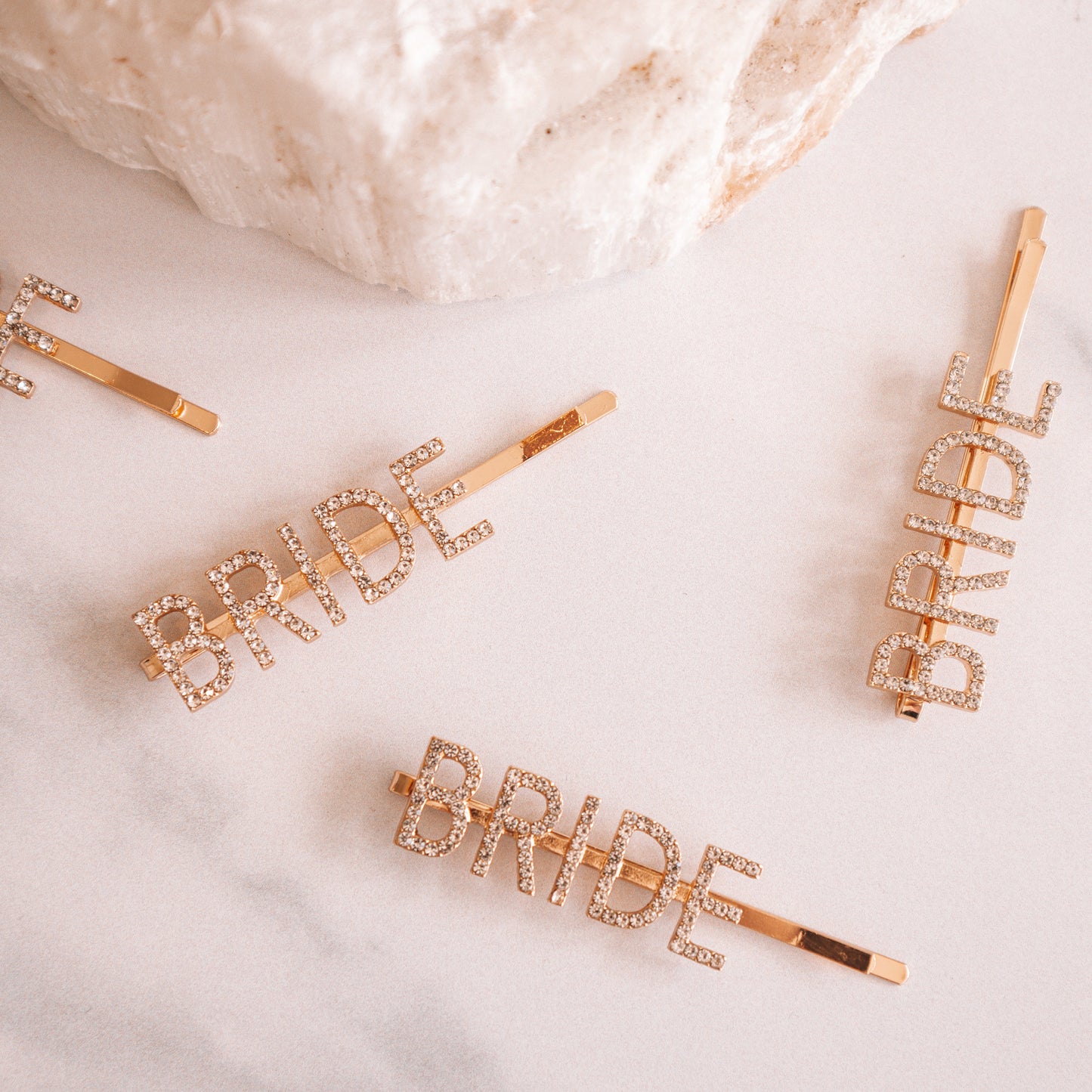 Gold Bride Hair Clip - The Hen Planner