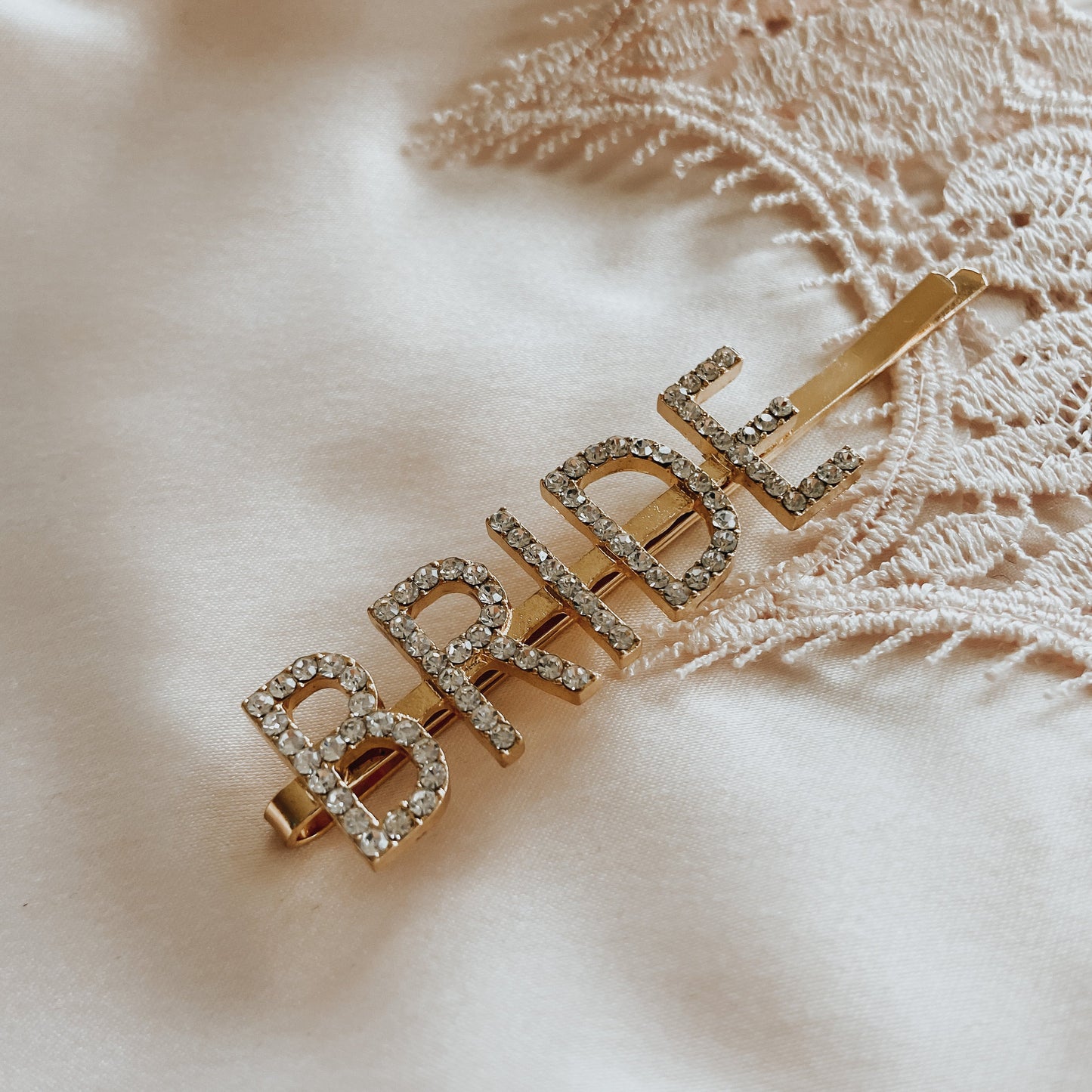 Gold Bride Hair Clip - The Hen Planner