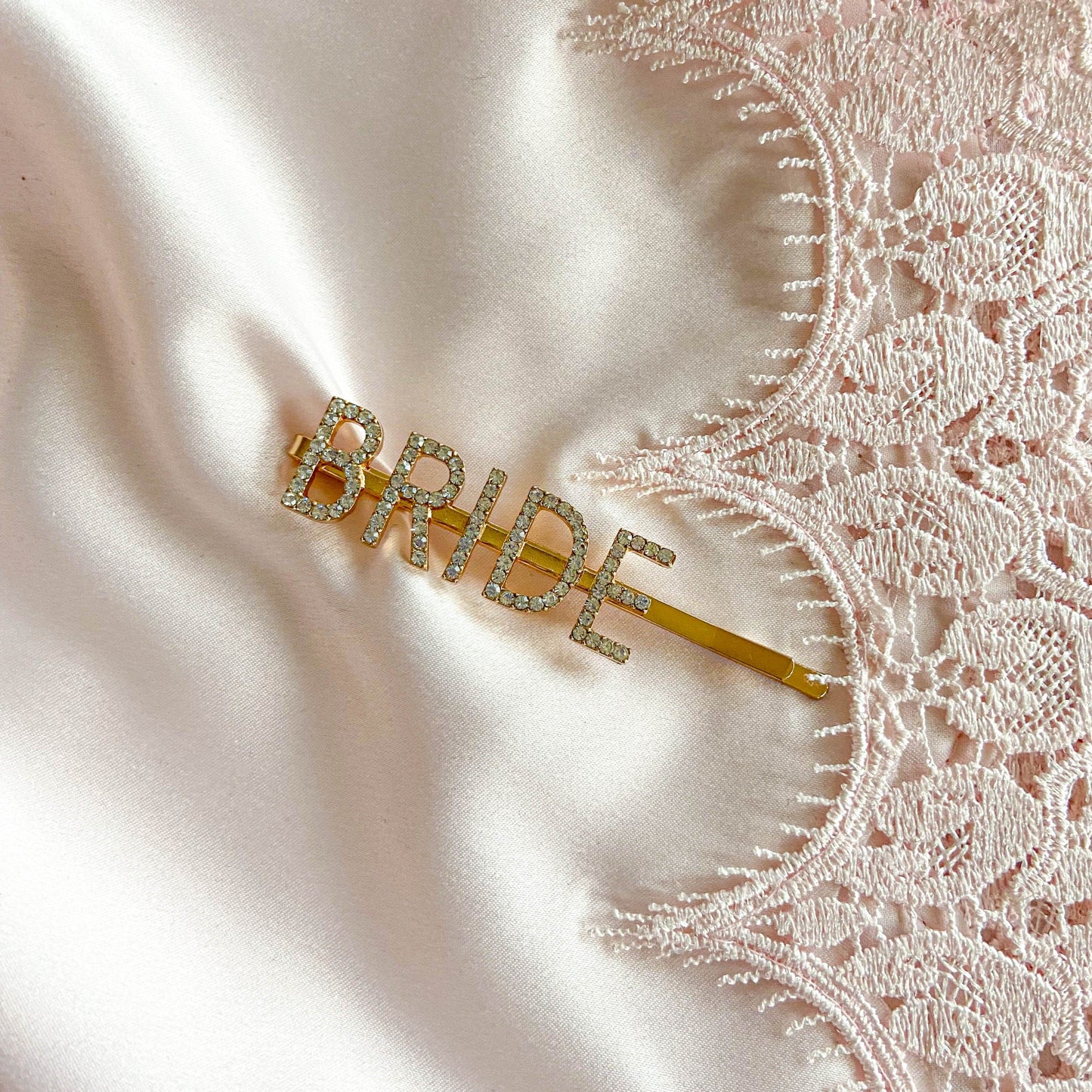 Gold Bride Hair Clip - The Hen Planner