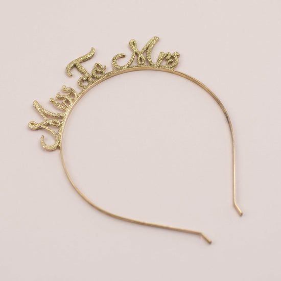 Gold Miss to Mrs Hairband - The Hen Planner