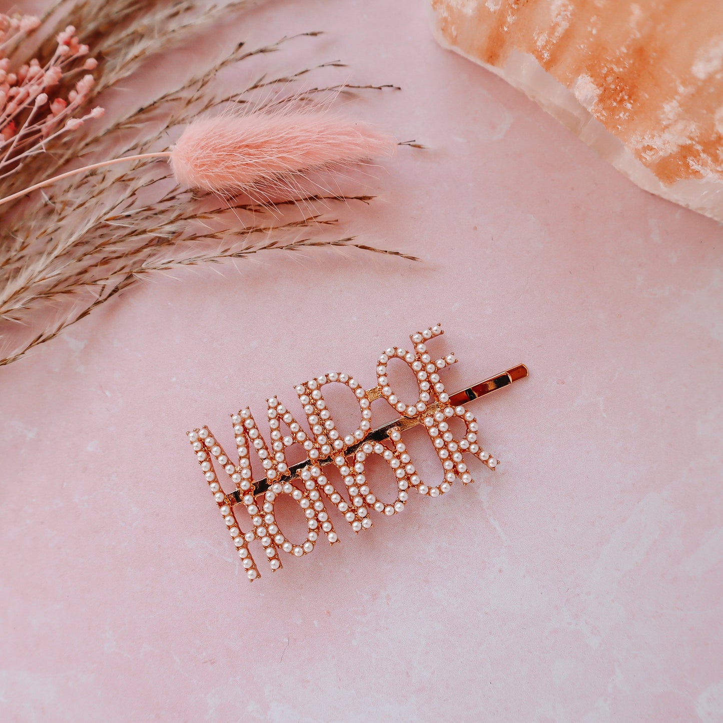 Maid of Honour Pearl Hair Slide - The Hen Planner