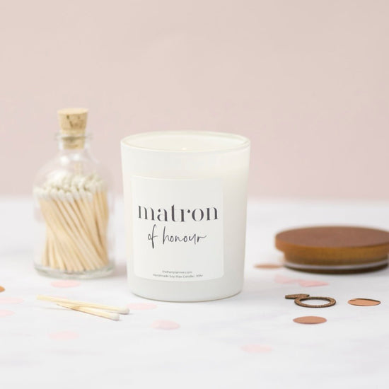 Matron of Honour Candle - The Hen Planner