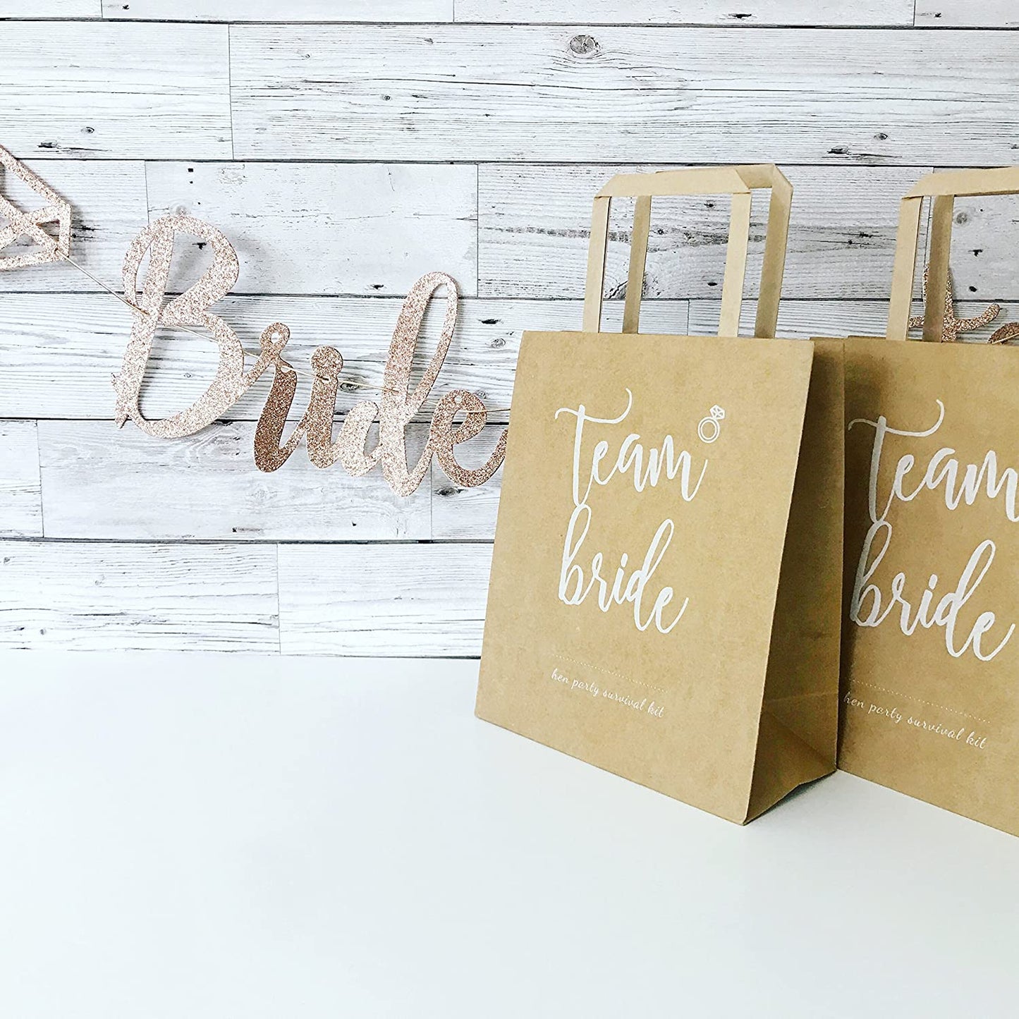 Pack of 5 Hen Party Bags with 'Team Bride' Text - The Hen Planner