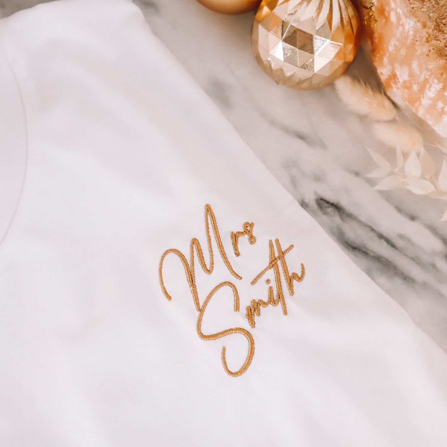 Personalised Bride to Be Jumper with Gold Embroidery - The Hen Planner