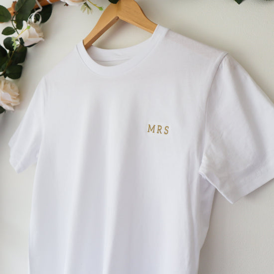 Personalised Embroidered Bride To Be T-Shirt - The Hen Planner