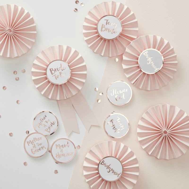 Pink and Gold Rosettes - The Hen Planner
