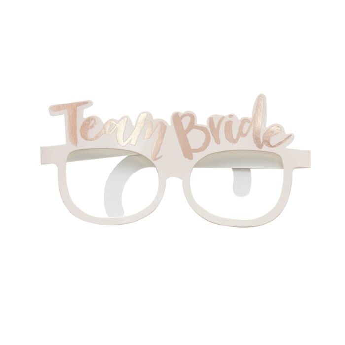 Pink & Rose Gold Team Bride Glasses (Pack of 8) - The Hen Planner