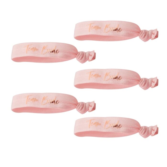 Pink Team Bride Wristbands (Pack of 5) - The Hen Planner
