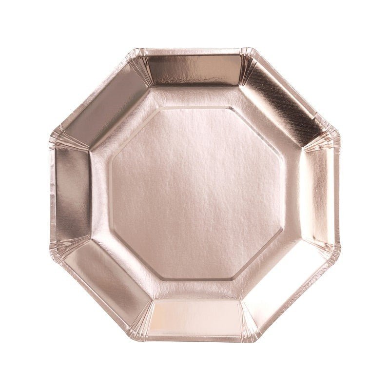 Rose Gold Hen Party Plates (8 Pack) - The Hen Planner