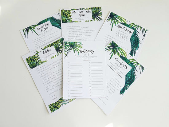 Tropical Hen Party Games Download - The Hen Planner
