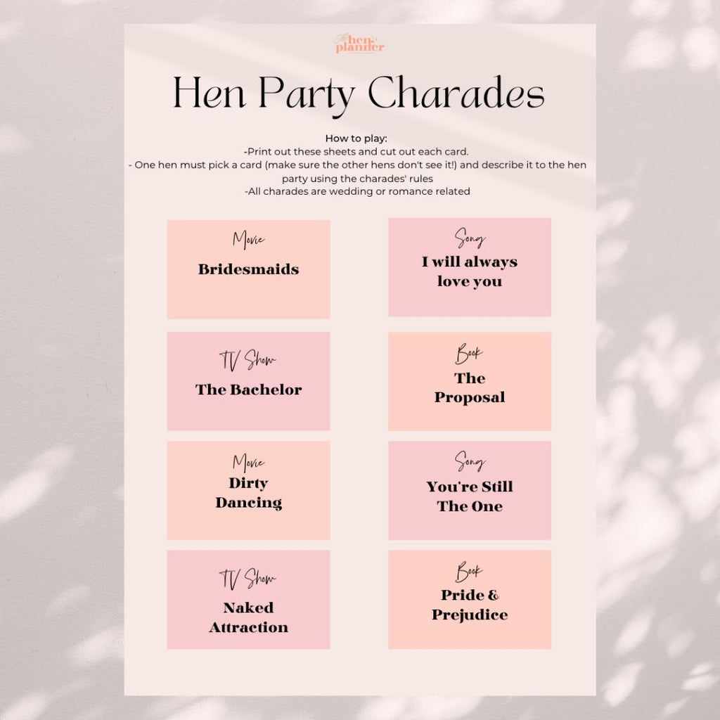 Hen Party Charades