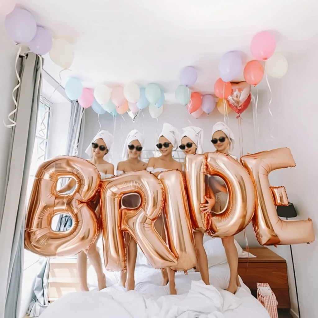 Giant BRIDE Balloon Letter Set – 81 cm (32”) Hen Party Decoration
