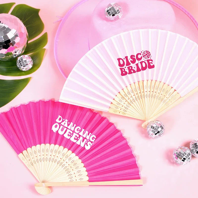 Disco Bride Hand Fan