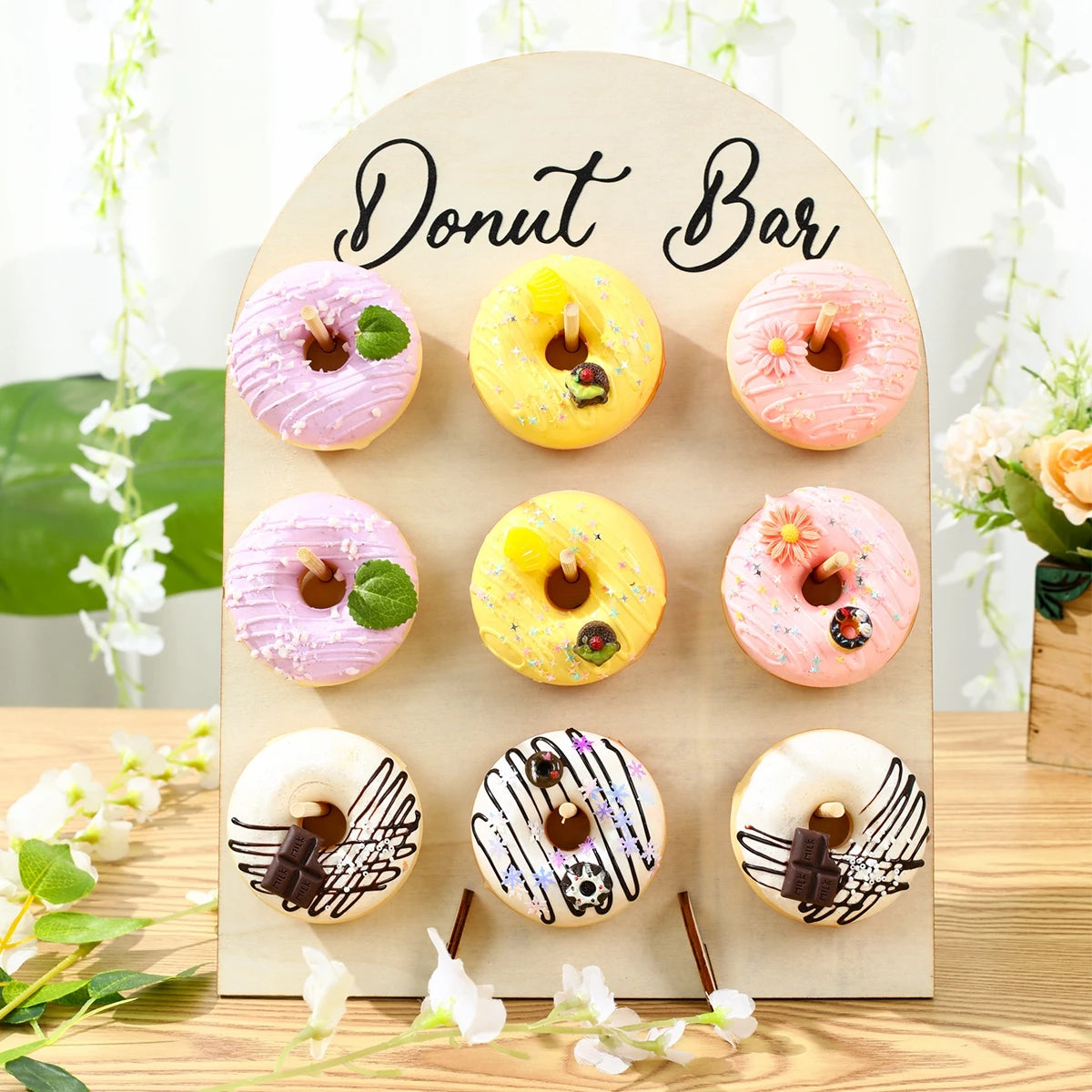 Arch Wooden Donut Stand