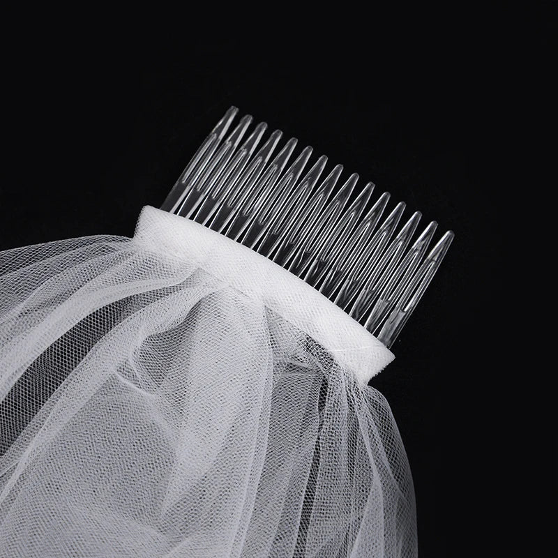 3-Piece Bride Veil, Straw & Sunglasses Set