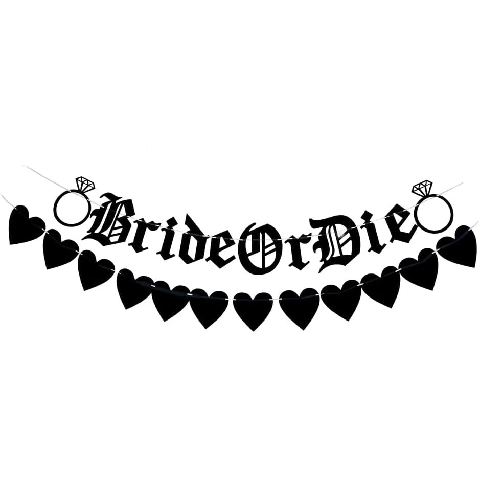 Bride or Die Banner | Gothic Hen Party