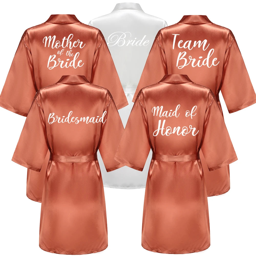 Bride & Bridesmaid Satin Robes