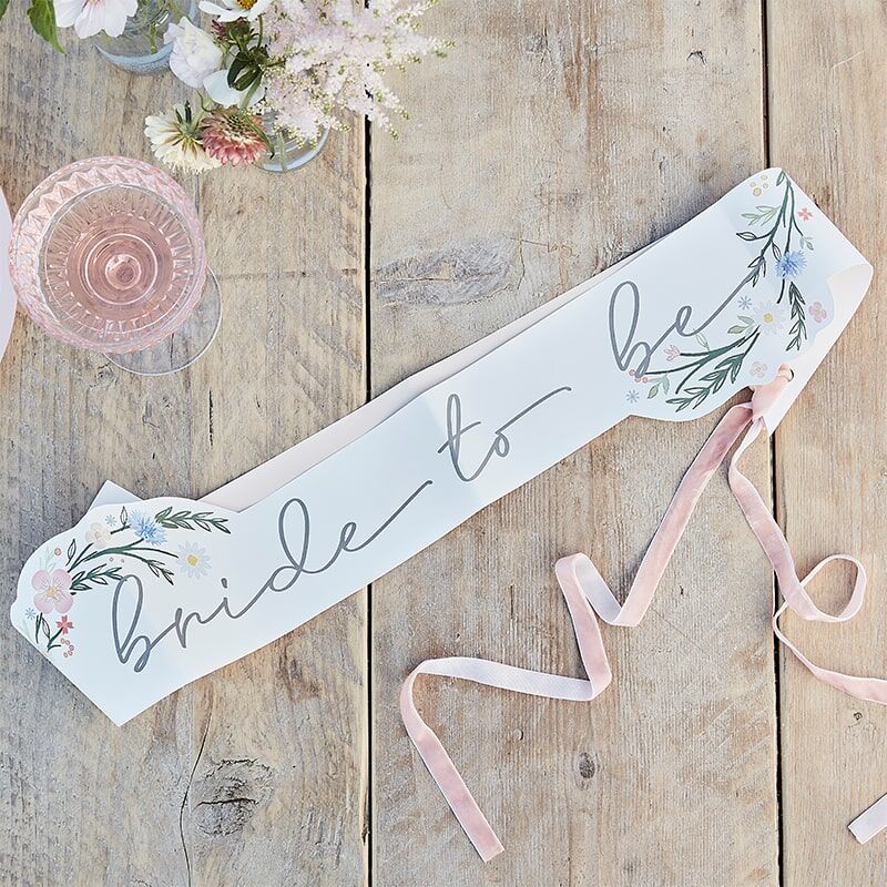 Boho 'Bride To Be' Sash - The Hen Planner