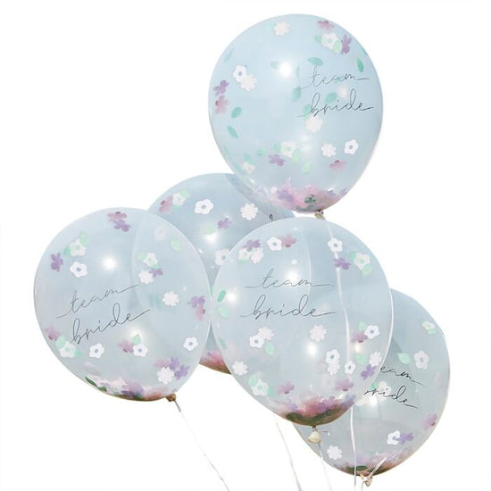 Boho Floral 'Team Hen' Party Balloons (Pack of 5) - The Hen Planner