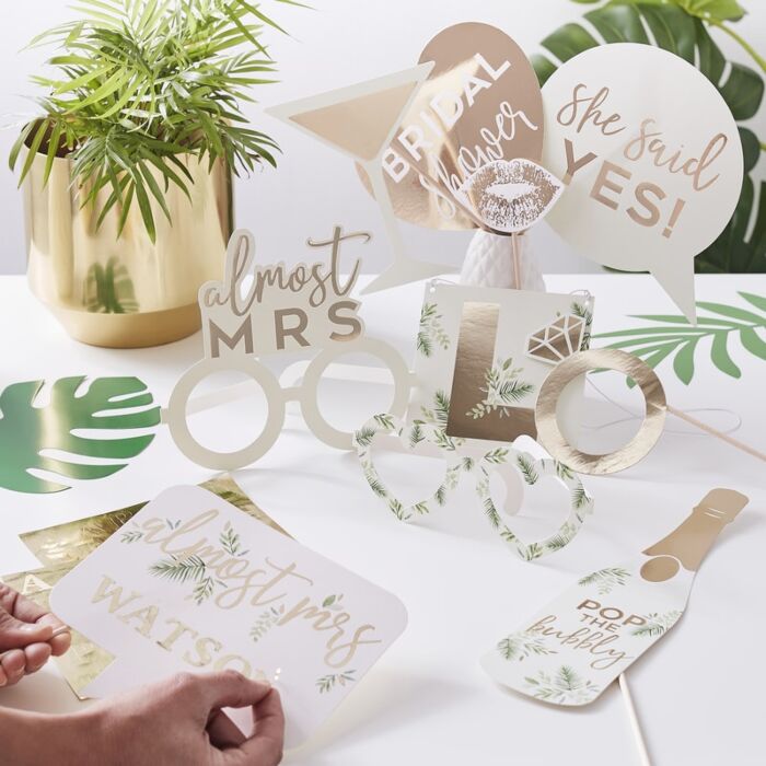 Botanical Hen Party Photo Props - The Hen Planner