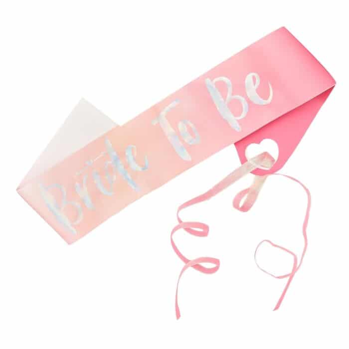 Bride To Be Pink Bride Tribe Party Sash - The Hen Planner
