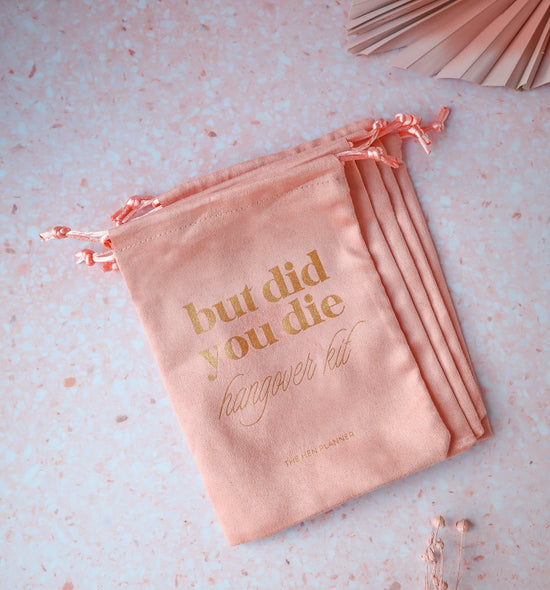 But Did You Die Hangover Kit Bags - The Hen Planner