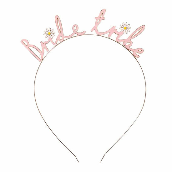 Load image into Gallery viewer, Floral Bride Tribe Blossom Rose Gold Headband - The Hen Planner

