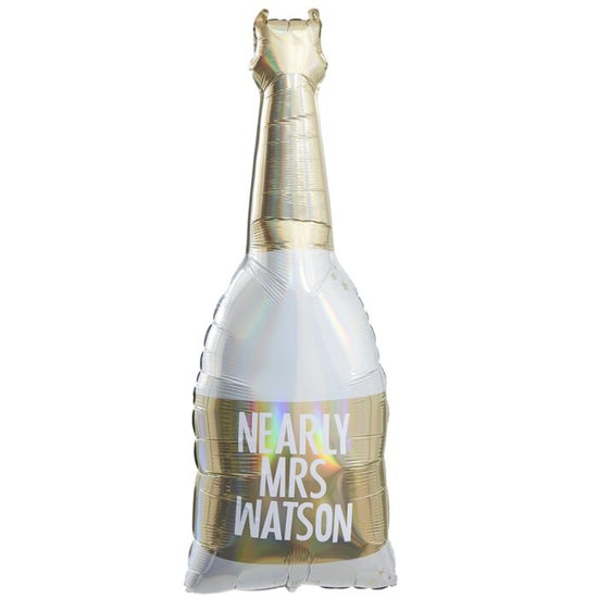 Load image into Gallery viewer, Gold Foil Personalised Champagne Balloon - The Hen Planner
