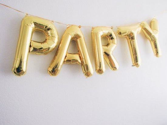 Gold Party Balloon - The Hen Planner