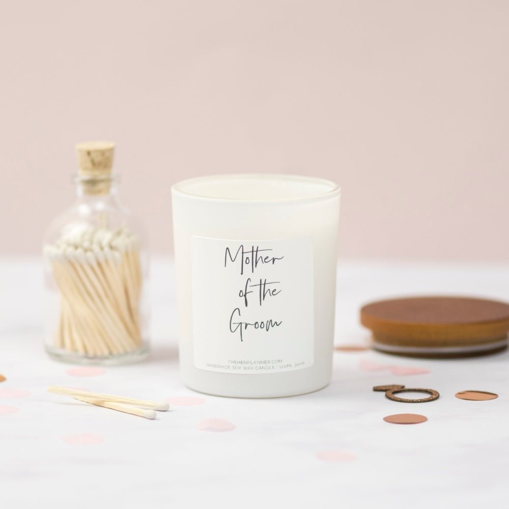 Mother of the Groom Candle - The Hen Planner