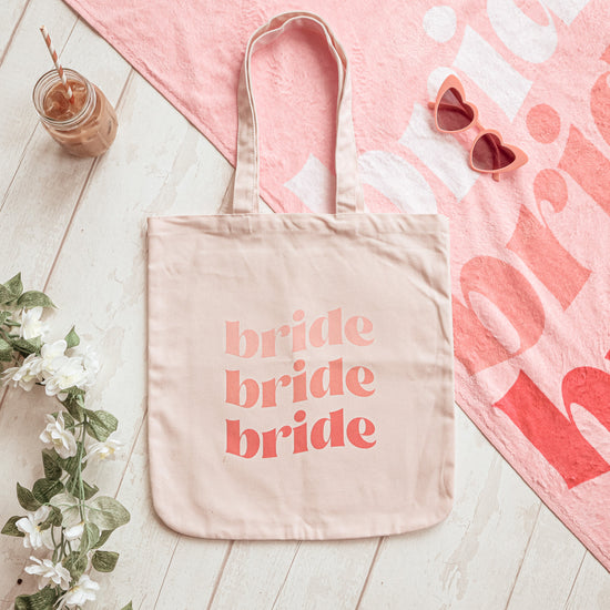 Pink Bride Tote Bag (Eco Friendly) - The Hen Planner