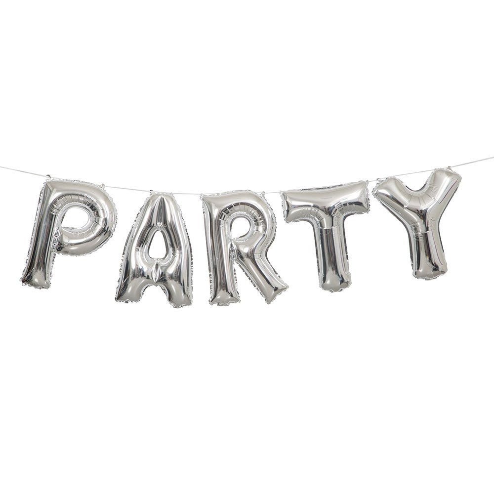 Silver PARTY balloon - The Hen Planner